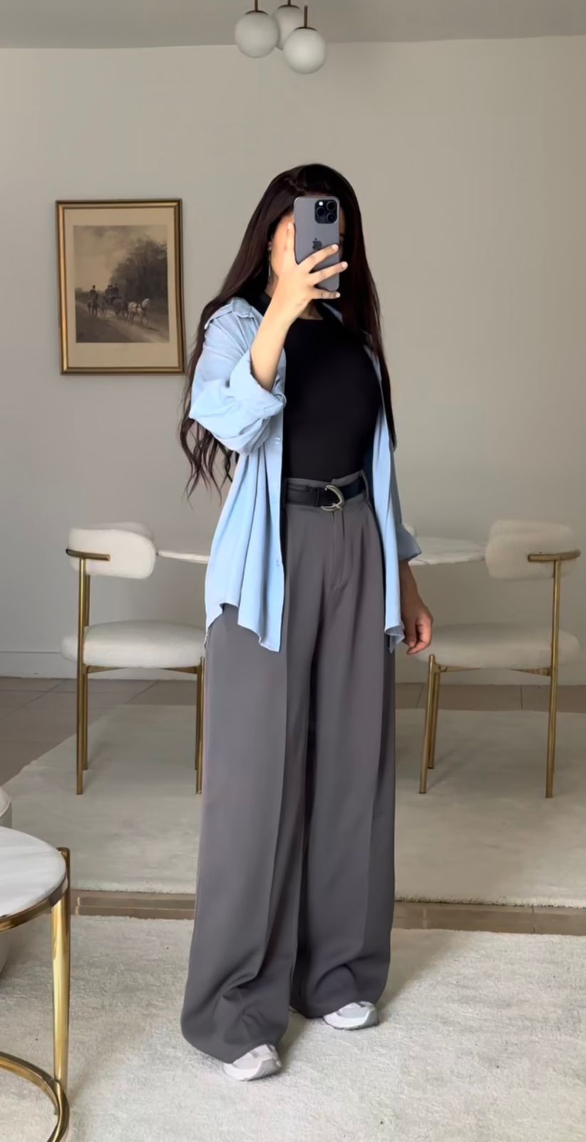 Signature Pleated Wide-Leg Trousers