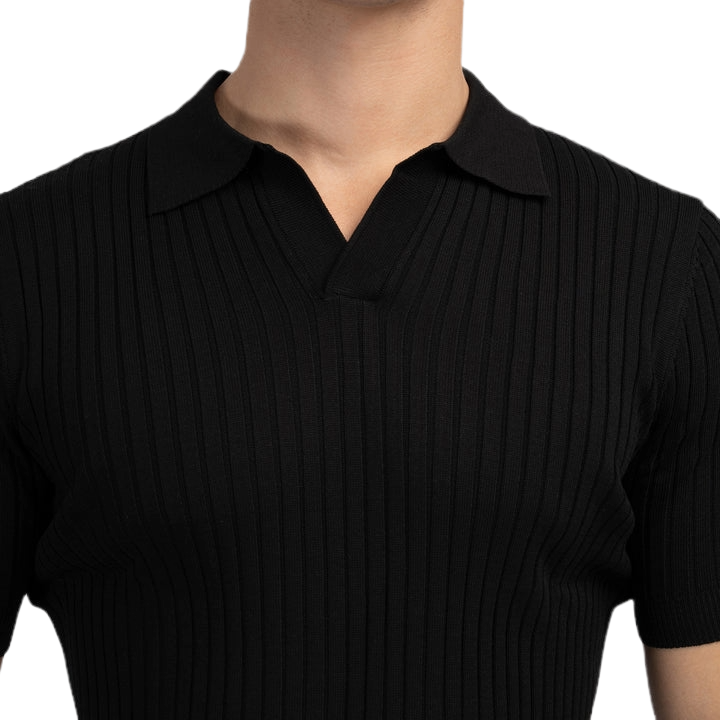 Premium Ribbed Polo Shirt
