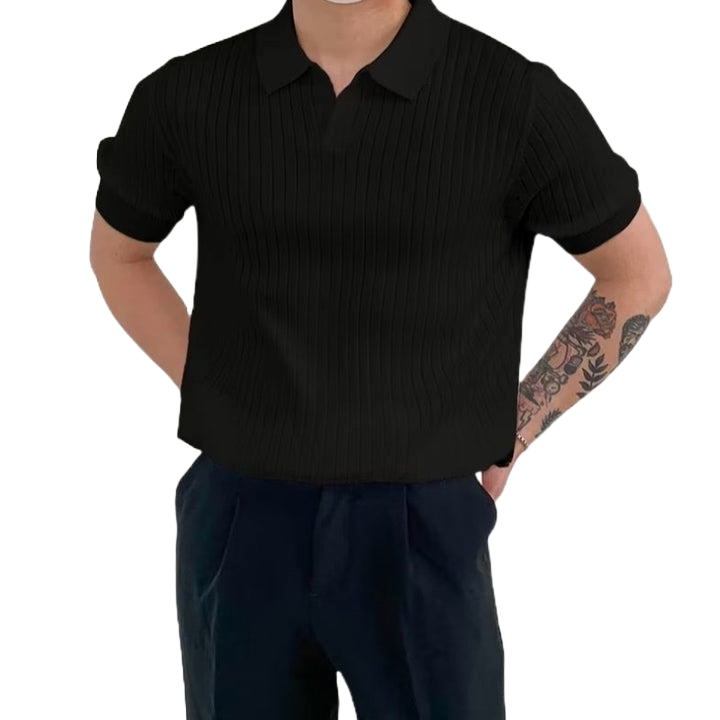 Premium Ribbed Polo Shirt